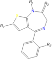 Substituted thienodiazepine