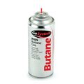 Butane is compressed inside of a can. This compressed gas is inhaled directly from the can.