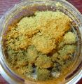 Kief is a powder which can be sifted from the leaves and flowers of cannabis plants and either consumed in powder form or compressed to produce cakes of hashish.[71]